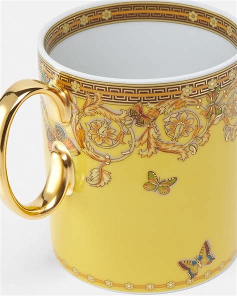 versace cheetah tea set|Versace cups and mugs.